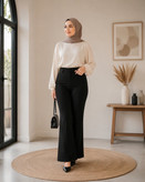 شلوار دمپا زنانه مازراتی (سفید)